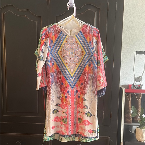 Colorful Geometric Pattern Dress - Picture 1 of 5